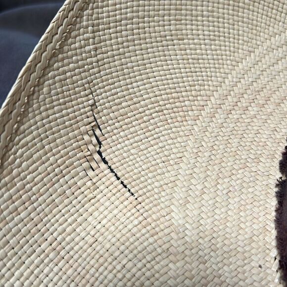 Anthropologie Tie-Dye Trimmed Straw Rancher - Picture 13 of 13